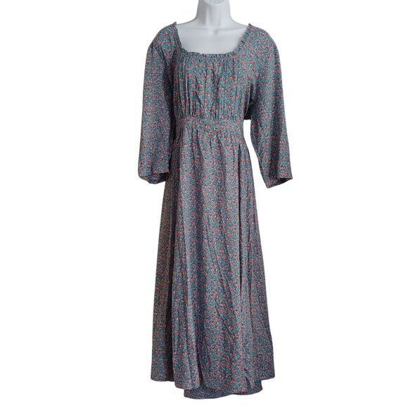 April Cornell Rosebud Dress Cottage Milkmaid Prairie Pockets Ties in Back XXL - Picture 1 of 13